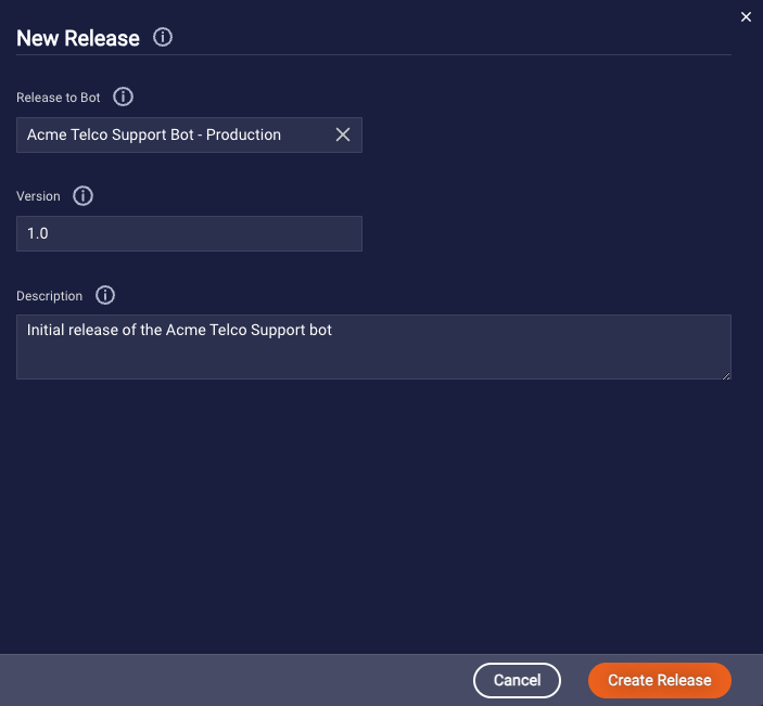 The New Release window