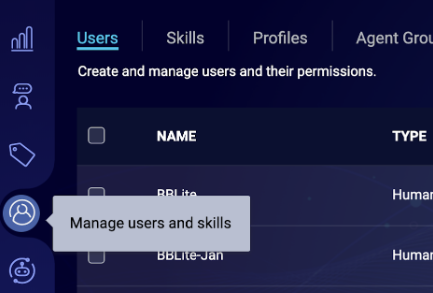 Manage Users and Skills icon