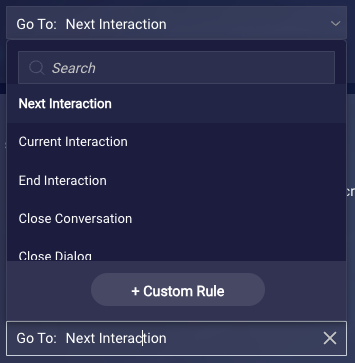 The Add Custom Rule button