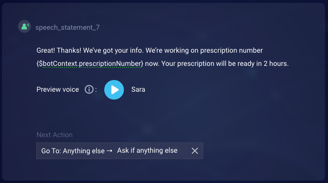 Redirecting the refill prescription flow to the Anything Else dialog