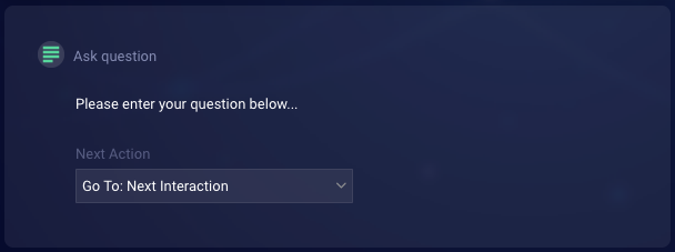 The rest of the Confirm Resolve and Close dialog, with a Text statement named Ask question