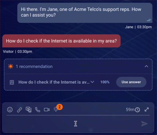 Opening and closing the unique recommendations window