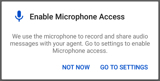 Requesting Microphone Permission