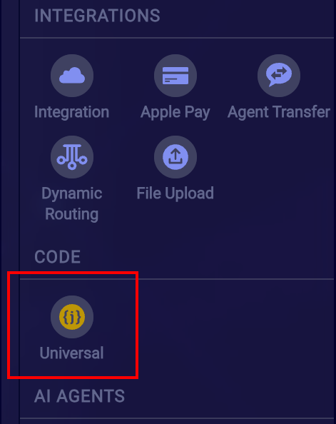 WhatsApp Bot Universal Tile Block