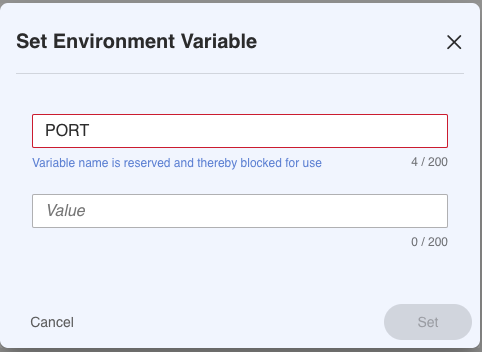Functions: Reserved Environment Variable