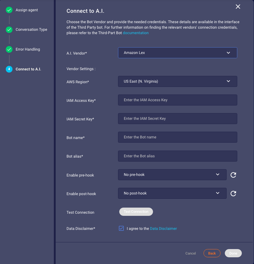 Third Party Bots Amazon Lex Liveperson Developers