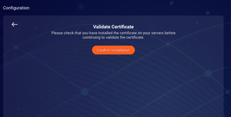 mTLS Self Service validate certificate